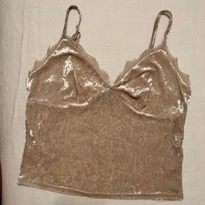 Velvet Crop Top (Blush)